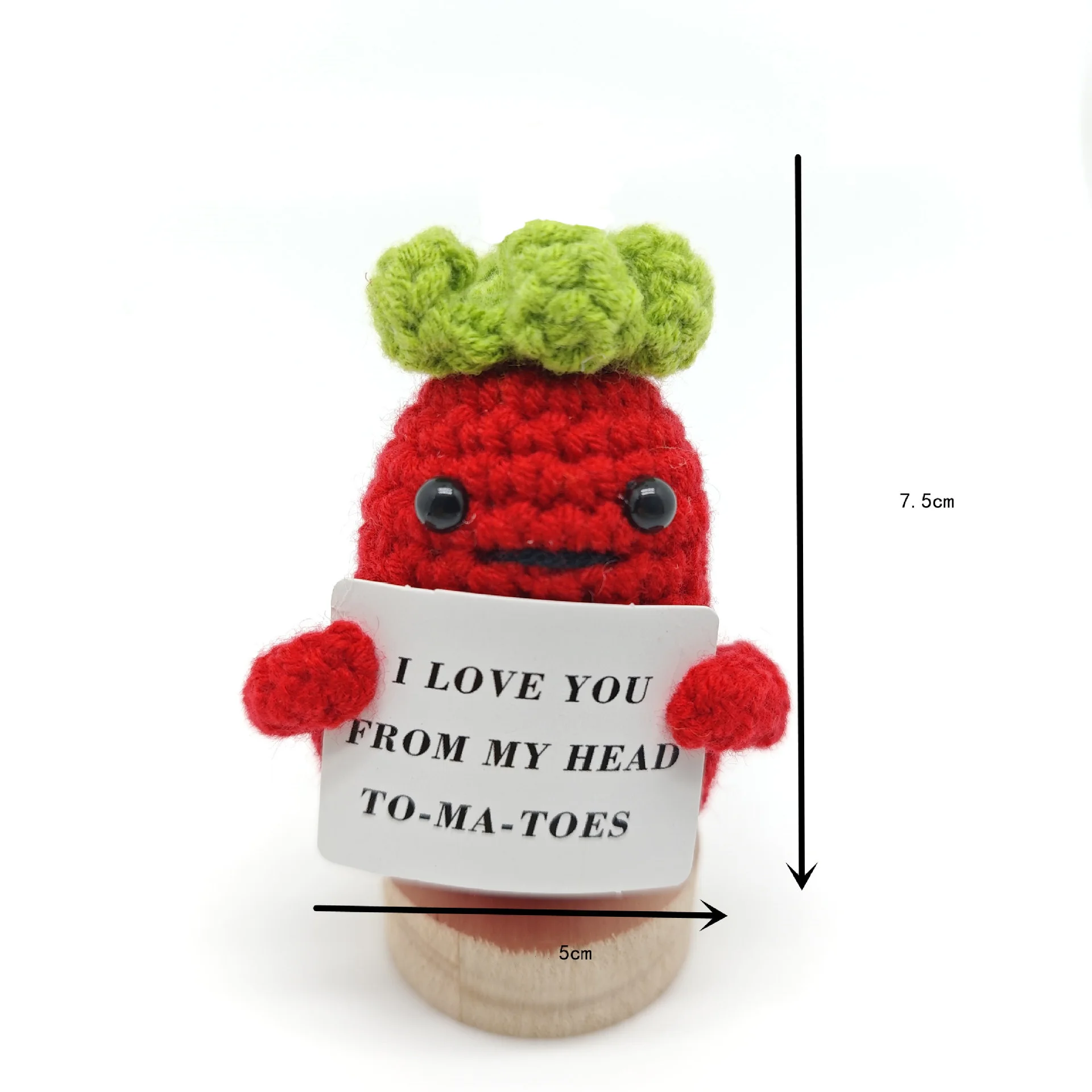 Funny Crochet Positive Energy Shark Doll With Card Emotional Support Crochet Cute Knitted Woolen Bee Room Decor Christmas Gifts