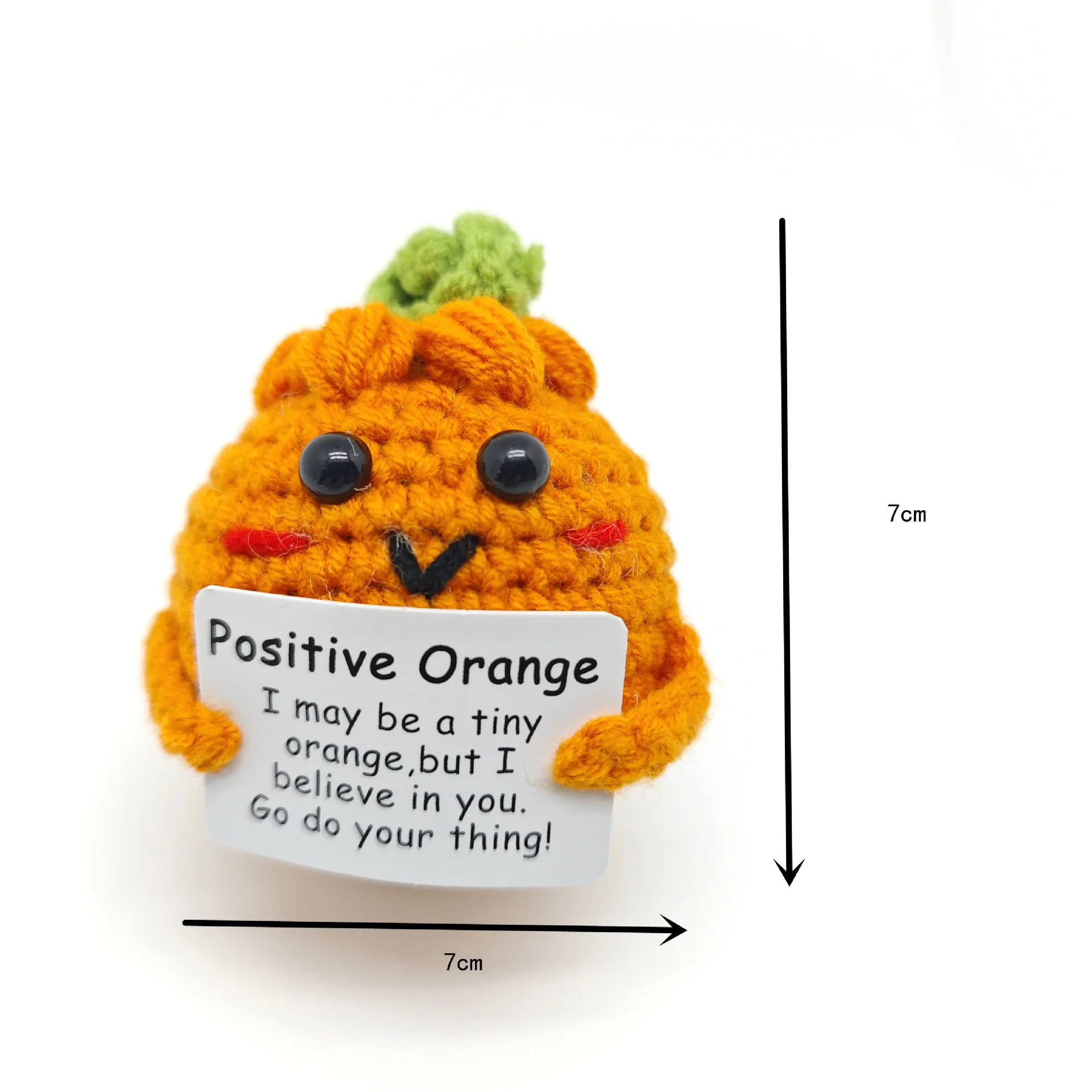 Funny Crochet Positive Energy Shark Doll With Card Emotional Support Crochet Cute Knitted Woolen Bee Room Decor Christmas Gifts