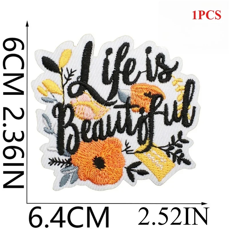Positive Energy Embroidery Cloth Sticker Clothes Decoration Inspirational Quotes Patch Sticker Embroidery Chapter Zai Da Ai Positive Energy Embroidery Cloth Sticker Clothes Decoration Inspirational Quotes Patch Sticker Embroidery Chapter Zai Da Ai