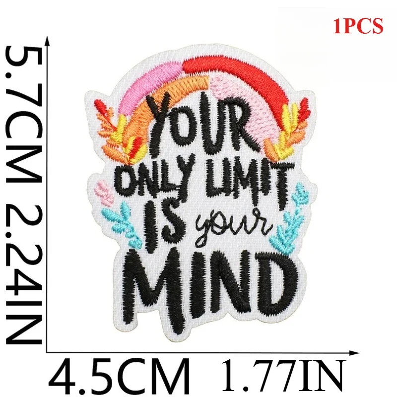 Positive Energy Embroidery Cloth Sticker Clothes Decoration Inspirational Quotes Patch Sticker Embroidery Chapter Zai Da Ai Positive Energy Embroidery Cloth Sticker Clothes Decoration Inspirational Quotes Patch Sticker Embroidery Chapter Zai Da Ai