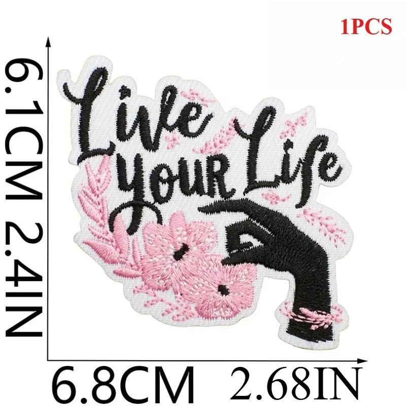 Positive Energy Embroidery Cloth Sticker Clothes Decoration Inspirational Quotes Patch Sticker Embroidery Chapter Zai Da Ai Positive Energy Embroidery Cloth Sticker Clothes Decoration Inspirational Quotes Patch Sticker Embroidery Chapter Zai Da Ai