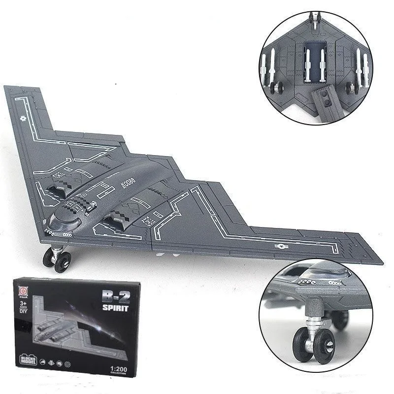 1:200 Scale plane US Air Force B2 B-2 A Ghost Bomber ABS Die-Cast Aircraft Model Collection Gift Display Home Decoration 1:200 Scale plane US Air Force B2 B-2 A Ghost Bomber ABS Die-Cast Aircraft Model Collection Gift Display Home Decoration