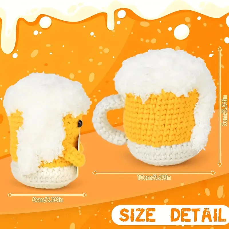 Funny Positive Beer, Emotional Cute Crochet Potato Funny Gag Gifts for Best Friend Birthday Housewarming Party Decorations Funny Positive Beer, Emotional Cute Crochet Potato Funny Gag Gifts for Best Friend Birthday Housewarming Party Decorations