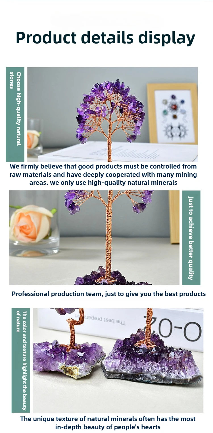 Natural Amethyst Crystal Money Tree on Geode Base | Feng Shui Wealth, Luck & Positive Energy Home/Office Decor Natural Amethyst Crystal Money Tree on Geode Base | Feng Shui Wealth, Luck & Positive Energy Home/Office Decor