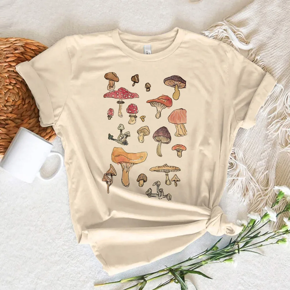 Mushrooms t-shirts women graphic anime streetwear top female harajuku clothes Mushrooms t-shirts women graphic anime streetwear top female harajuku clothes