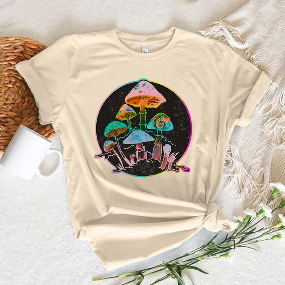 Mushrooms t-shirts women graphic anime streetwear top female harajuku clothes Mushrooms t-shirts women graphic anime streetwear top female harajuku clothes
