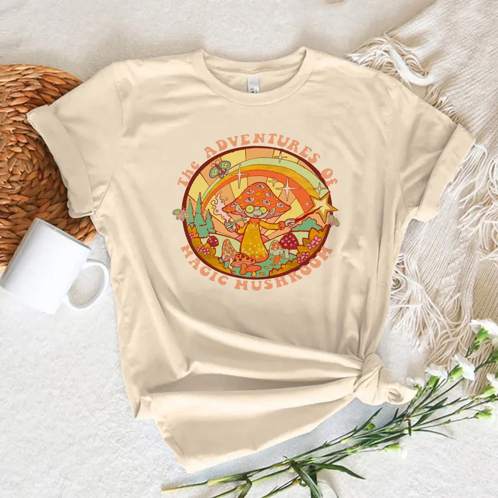 Mushrooms t-shirts women graphic anime streetwear top female harajuku clothes Mushrooms t-shirts women graphic anime streetwear top female harajuku clothes