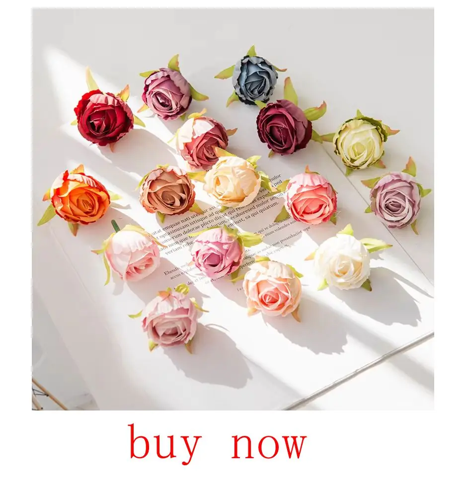 1PC Artificial Flowers Cheap New Year's Decoration Wedding Garden Peony Arch Christmas Home Fake Silk Rose Hydrangeas Vase for