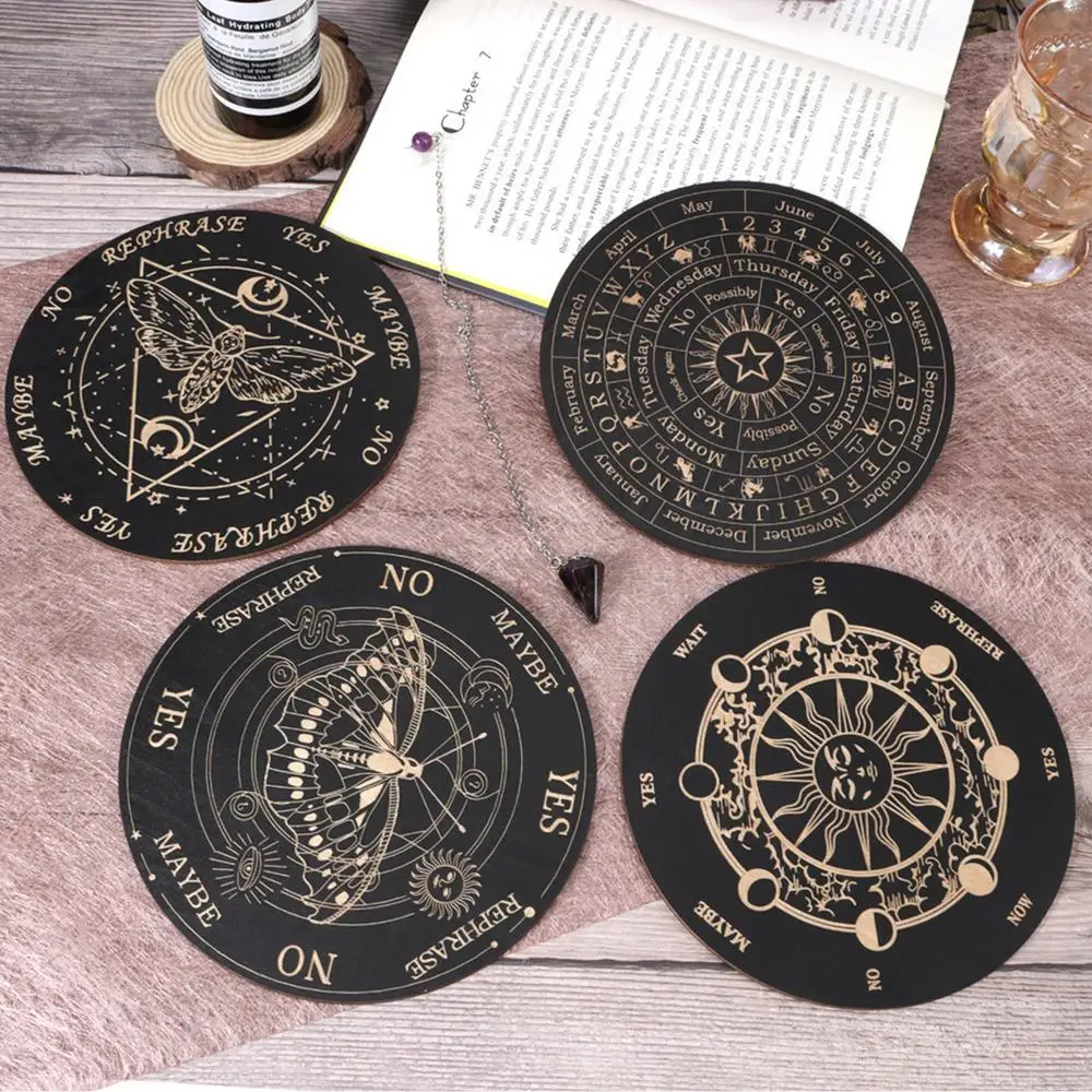 Spirit Board Pendulum Wooden Decorative Message Planchette Boards With Letters Spirit Decorations Ouija Board Game For Themed