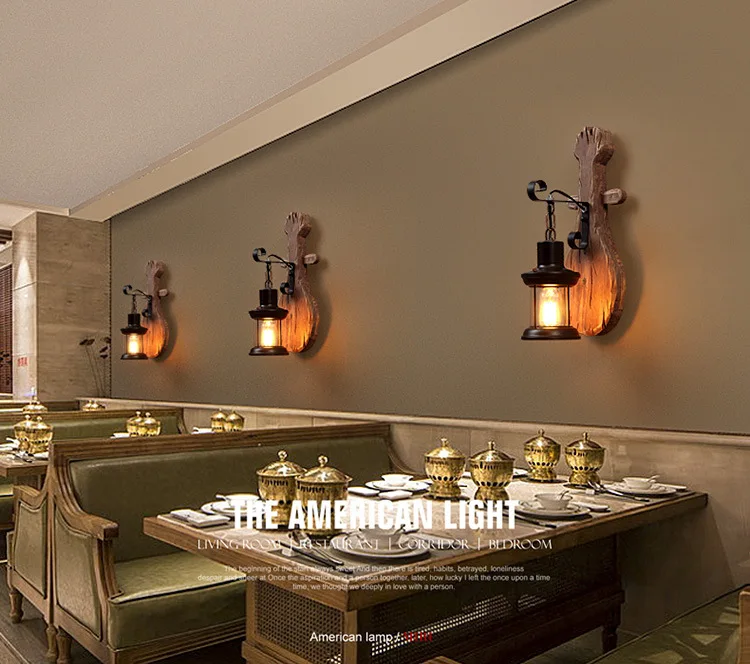 Retro Wooden Wall Lamp for Living Room Wood LED Sconces Cafe Bar Bedroom Bedside Industrial Style Home Decor Wall Light Fixtures Retro Wooden Wall Lamp for Living Room Wood LED Sconces Cafe Bar Bedroom Bedside Industrial Style Home Decor Wall Light Fixtures