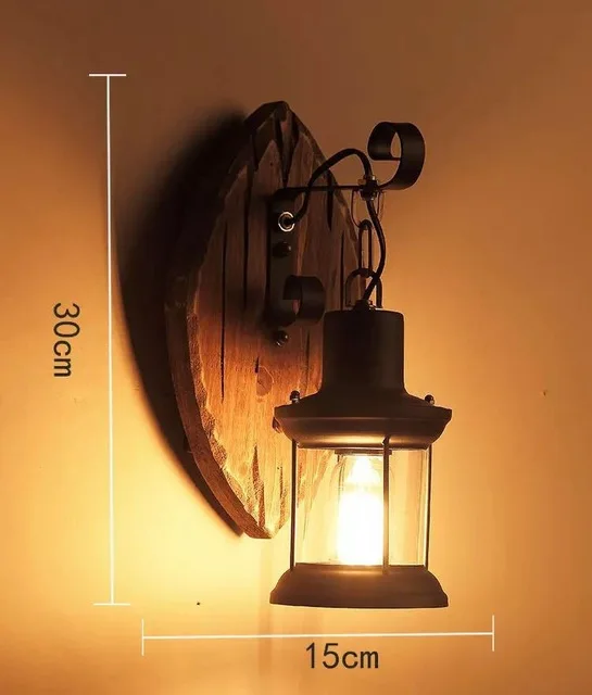 Retro Wooden Wall Lamp for Living Room Wood LED Sconces Cafe Bar Bedroom Bedside Industrial Style Home Decor Wall Light Fixtures Retro Wooden Wall Lamp for Living Room Wood LED Sconces Cafe Bar Bedroom Bedside Industrial Style Home Decor Wall Light Fixtures