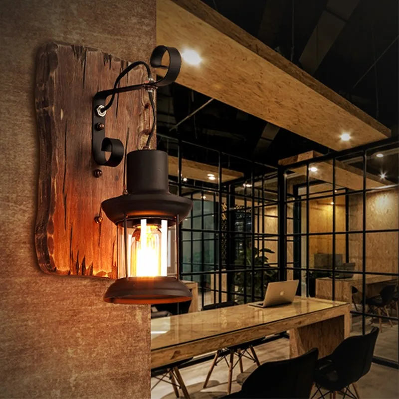 Retro Wooden Wall Lamp for Living Room Wood LED Sconces Cafe Bar Bedroom Bedside Industrial Style Home Decor Wall Light Fixtures Retro Wooden Wall Lamp for Living Room Wood LED Sconces Cafe Bar Bedroom Bedside Industrial Style Home Decor Wall Light Fixtures