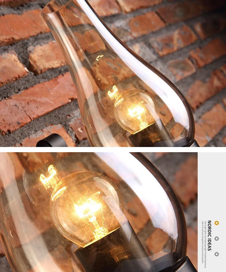 Retro Industrial Iron Wall Lamp Vintage kerosene Wall Light For Restaurant Corridor Bedroom Bedside Cafe  Hotel Loft Sconce