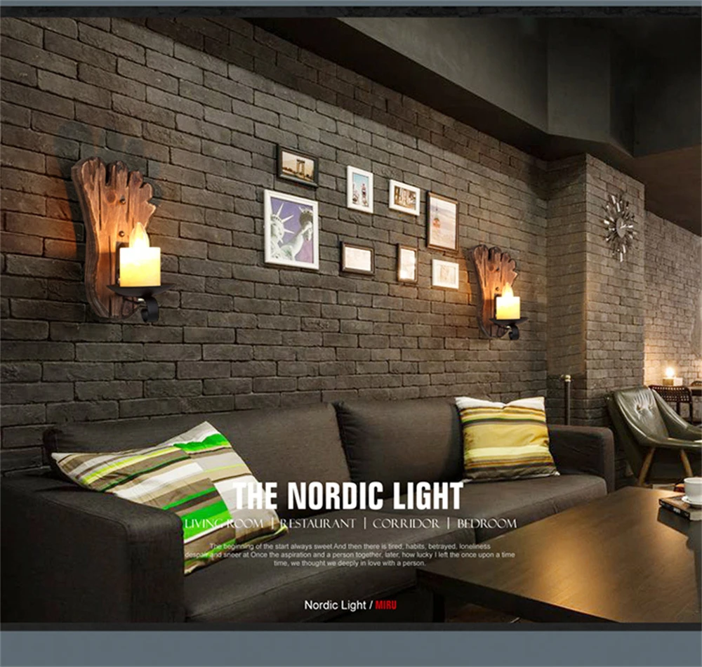 Industrial Wood Wall Lamp Vintage Loft Home Decoration Wall Light Sconces Metal Glass Lampshad For Living Room Bedside Lighting Industrial Wood Wall Lamp Vintage Loft Home Decoration Wall Light Sconces Metal Glass Lampshad For Living Room Bedside Lighting