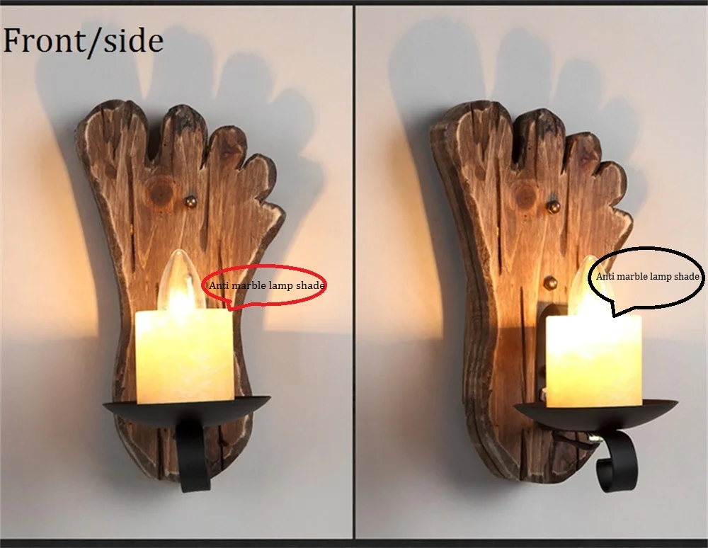 Industrial Wood Wall Lamp Vintage Loft Home Decoration Wall Light Sconces Metal Glass Lampshad For Living Room Bedside Lighting Industrial Wood Wall Lamp Vintage Loft Home Decoration Wall Light Sconces Metal Glass Lampshad For Living Room Bedside Lighting