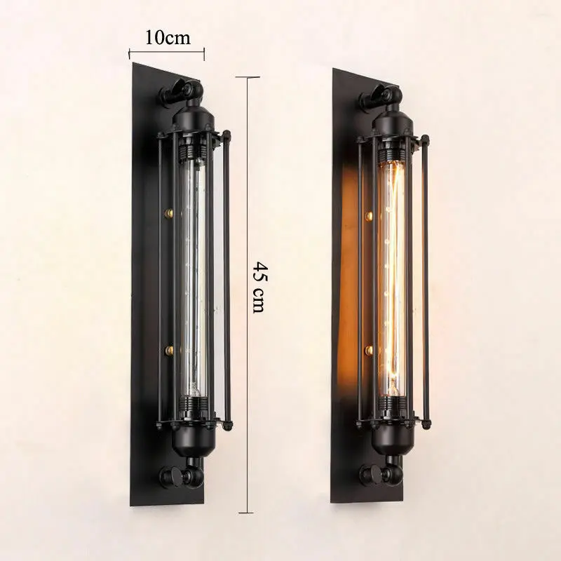 Retro Vintage Edison LED E27 Wall Lamp Modern Corridor Vintage Industrial 90-260V Filament Home Decoration Indoor Light