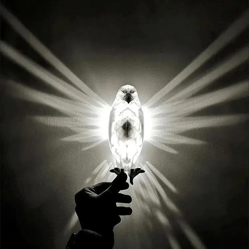 Bird Wall Lamp Halloween Owl Eagle Shape Projector Modern Creative Atmosphere Sconce Light 3D Print Body Animal Lighting Lustre Bird Wall Lamp Halloween Owl Eagle Shape Projector Modern Creative Atmosphere Sconce Light 3D Print Body Animal Lighting Lustre