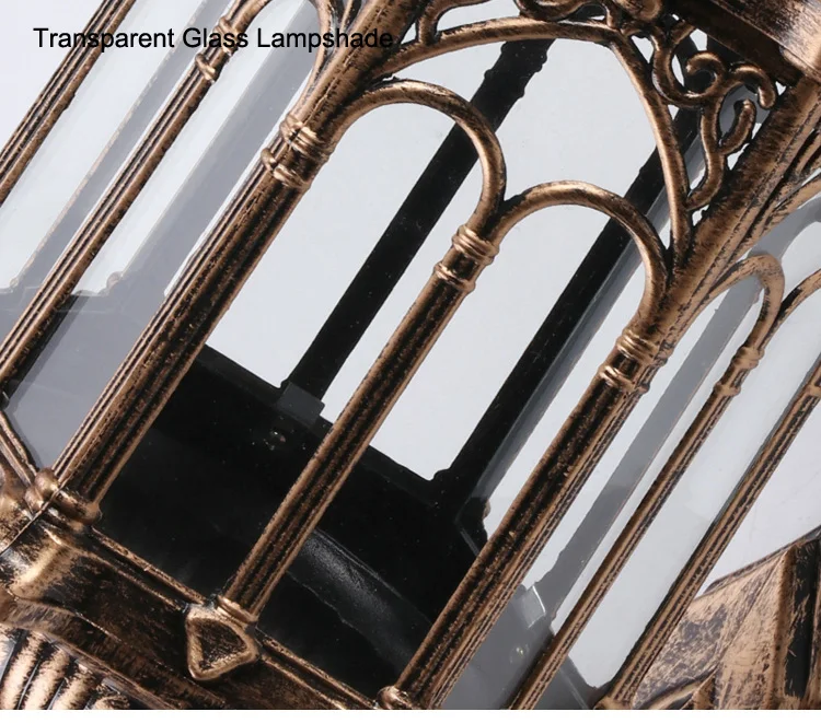 Retro Outdoor Waterproof Antirust E27 Wall Lamp Garden Gateway Sconce Courtyard Corridor Villa Bra Residential Balcony Lights