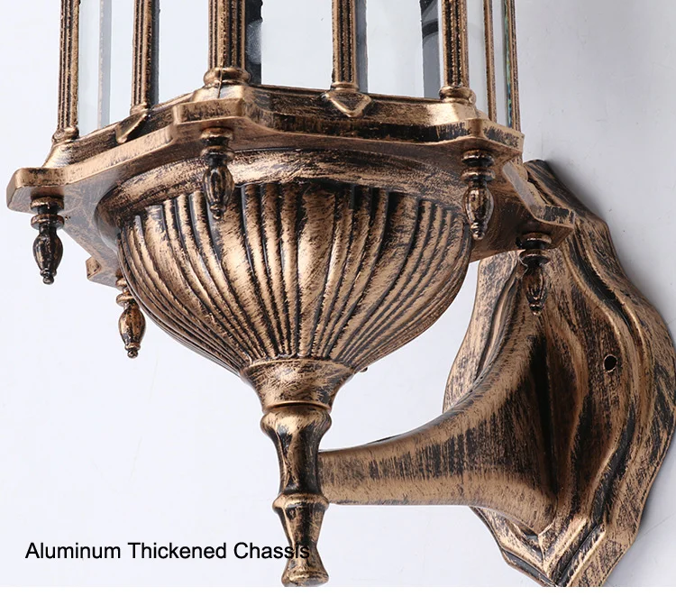 Retro Outdoor Waterproof Antirust E27 Wall Lamp Garden Gateway Sconce Courtyard Corridor Villa Bra Residential Balcony Lights