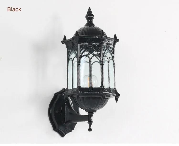 Retro Outdoor Waterproof Antirust E27 Wall Lamp Garden Gateway Sconce Courtyard Corridor Villa Bra Residential Balcony Lights