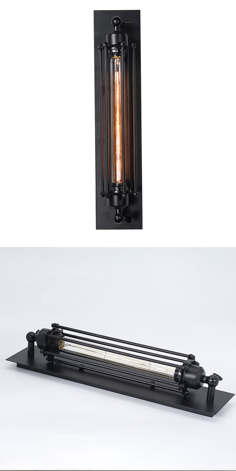 Retro Industrial Style Iron Wall Light Corridor Staircase Restaurant Loft Bedroom Lamp Bedside House Decor Indoor LED Lighting