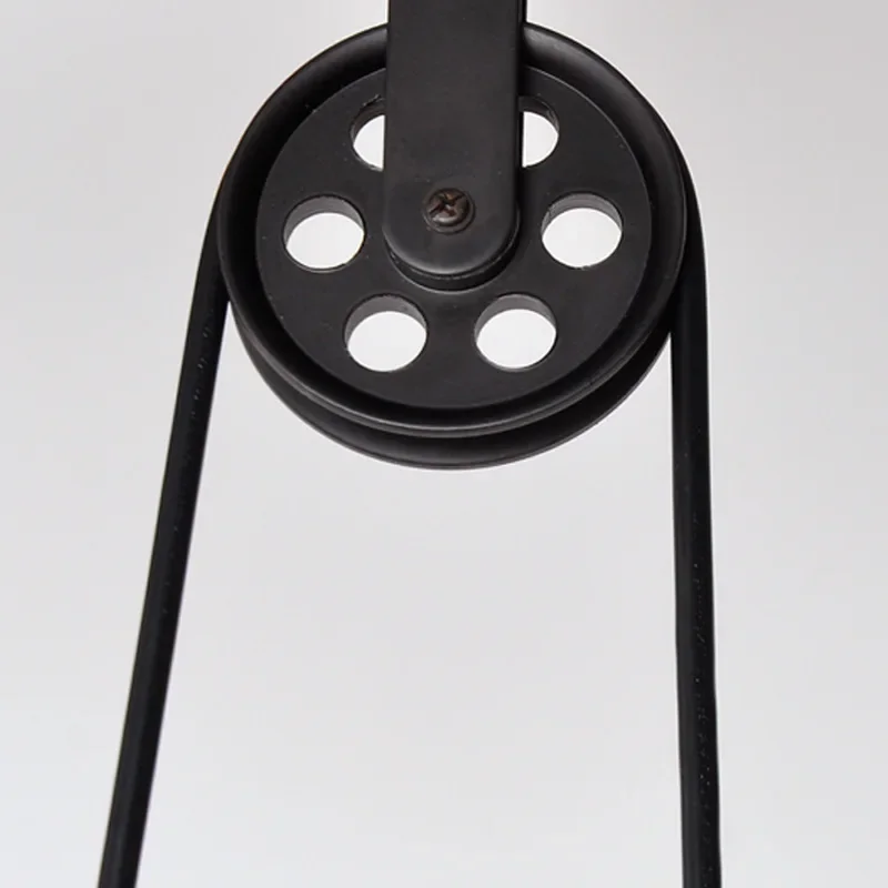 Vintage Industrial Black 3 Heads Pendant Lights 110-240V Iron Pulley Hanging Lamp Bar Indoor Lighting E27 light fixtures Vintage Industrial Black 3 Heads Pendant Lights 110-240V Iron Pulley Hanging Lamp Bar Indoor Lighting E27 light fixtures
