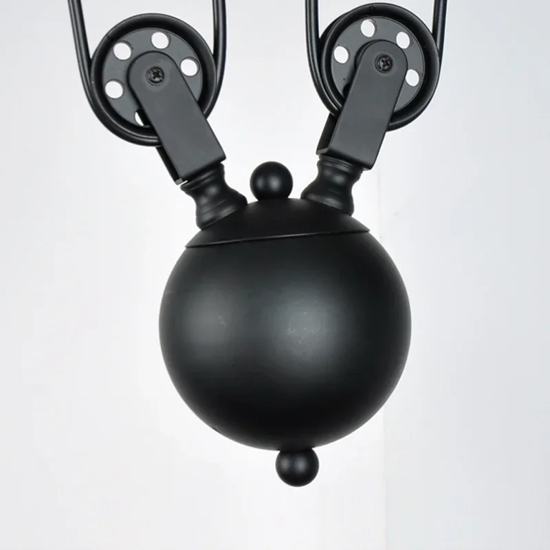 Vintage Industrial Black 3 Heads Pendant Lights 110-240V Iron Pulley Hanging Lamp Bar Indoor Lighting E27 light fixtures Vintage Industrial Black 3 Heads Pendant Lights 110-240V Iron Pulley Hanging Lamp Bar Indoor Lighting E27 light fixtures