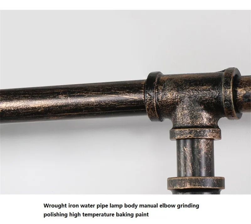 Industrial Water Pipe Wall Light Vintage Metal Loft Sconce For Living Room Restaurant Bar Retro Lamp Home Interior Luminaire