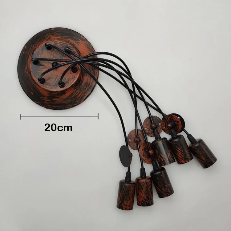 Heavenly Maid Chandelier Vintage Industrial Style Creative Bar Coffee Restaurant Clothing Shop Multi-head Spider Lamp Bronze