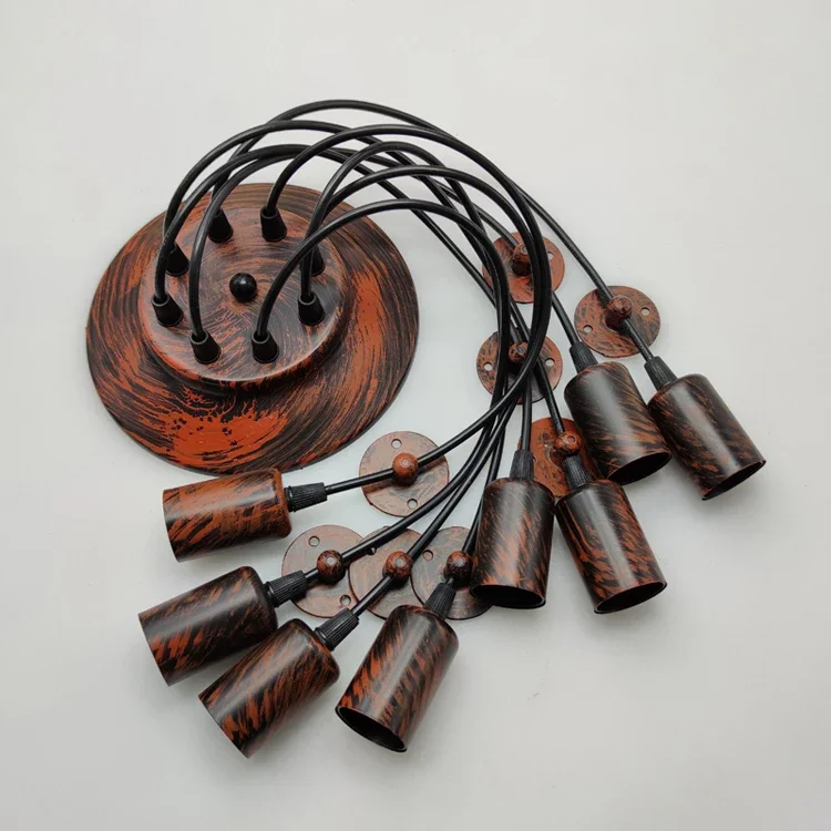 Heavenly Maid Chandelier Vintage Industrial Style Creative Bar Coffee Restaurant Clothing Shop Multi-head Spider Lamp Bronze