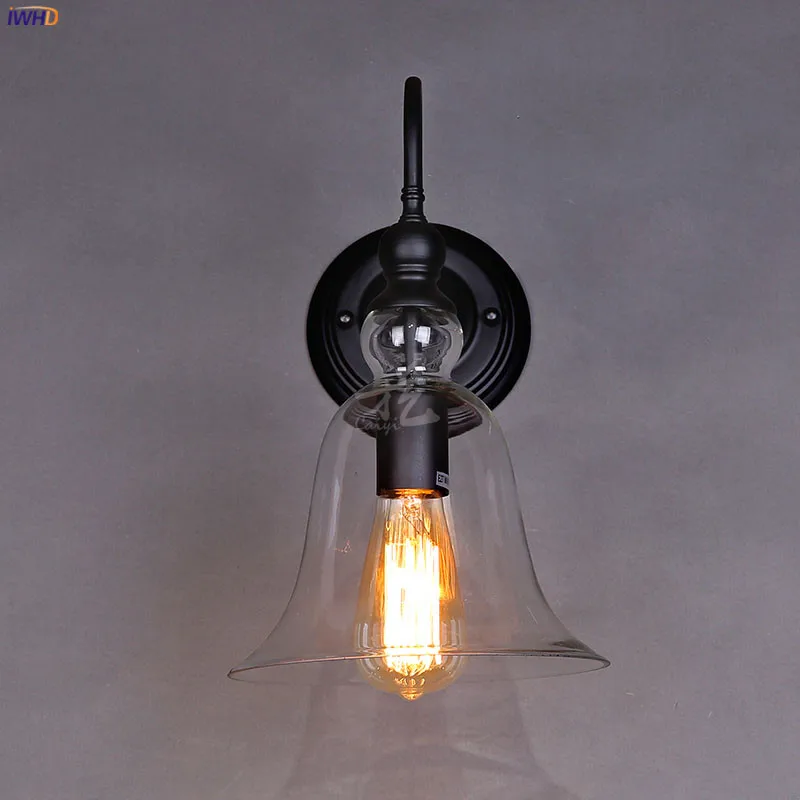 IWHD Glass Loft Antique Vintage Wall Lamp Bedroom Living Room Stair Edison Retro Industrial Wall Lights Fixtures Wandlamp LED IWHD Glass Loft Antique Vintage Wall Lamp Bedroom Living Room Stair Edison Retro Industrial Wall Lights Fixtures Wandlamp LED