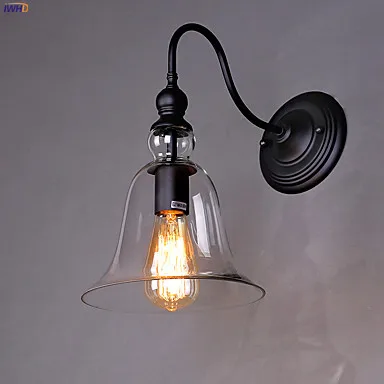IWHD Glass Loft Antique Vintage Wall Lamp Bedroom Living Room Stair Edison Retro Industrial Wall Lights Fixtures Wandlamp LED IWHD Glass Loft Antique Vintage Wall Lamp Bedroom Living Room Stair Edison Retro Industrial Wall Lights Fixtures Wandlamp LED