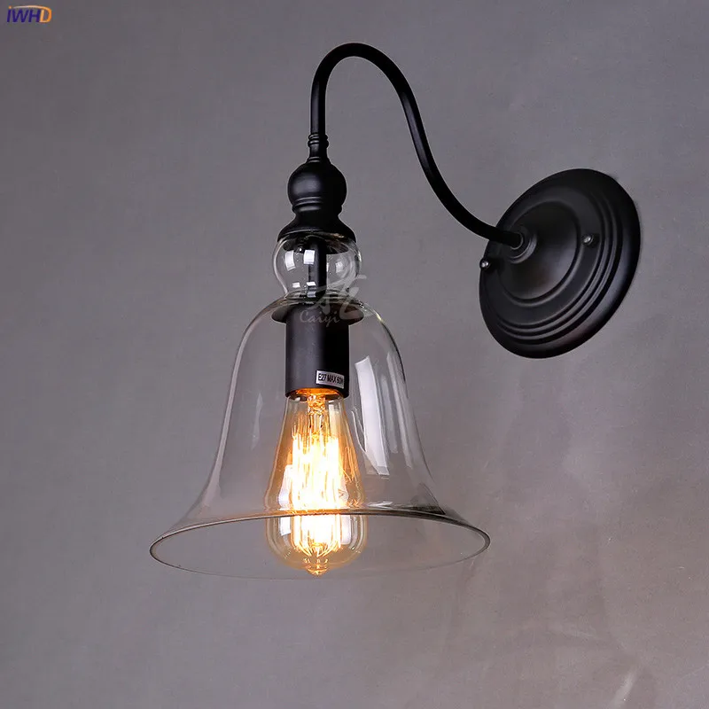 IWHD Glass Loft Antique Vintage Wall Lamp Bedroom Living Room Stair Edison Retro Industrial Wall Lights Fixtures Wandlamp LED IWHD Glass Loft Antique Vintage Wall Lamp Bedroom Living Room Stair Edison Retro Industrial Wall Lights Fixtures Wandlamp LED