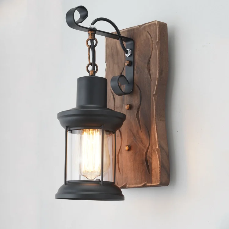 Vintage Wood Wall Lamp American Industrial Style Bedroom Bedside Walkway Light Modern Restaurant Bar Cafe E27 Decorative Light Vintage Wood Wall Lamp American Industrial Style Bedroom Bedside Walkway Light Modern Restaurant Bar Cafe E27 Decorative Light