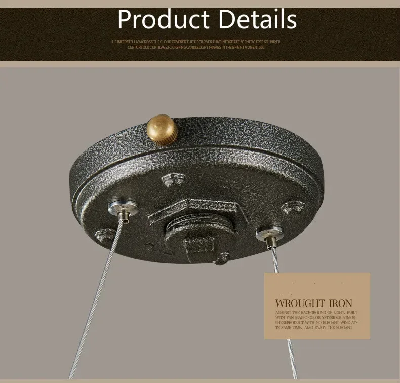 Retro Industrial Pendant Steampunk Lamp Antique Bicycle Loft Hanging Lamp Vintage Water Pipe Wrought Iron Ceiling Lights