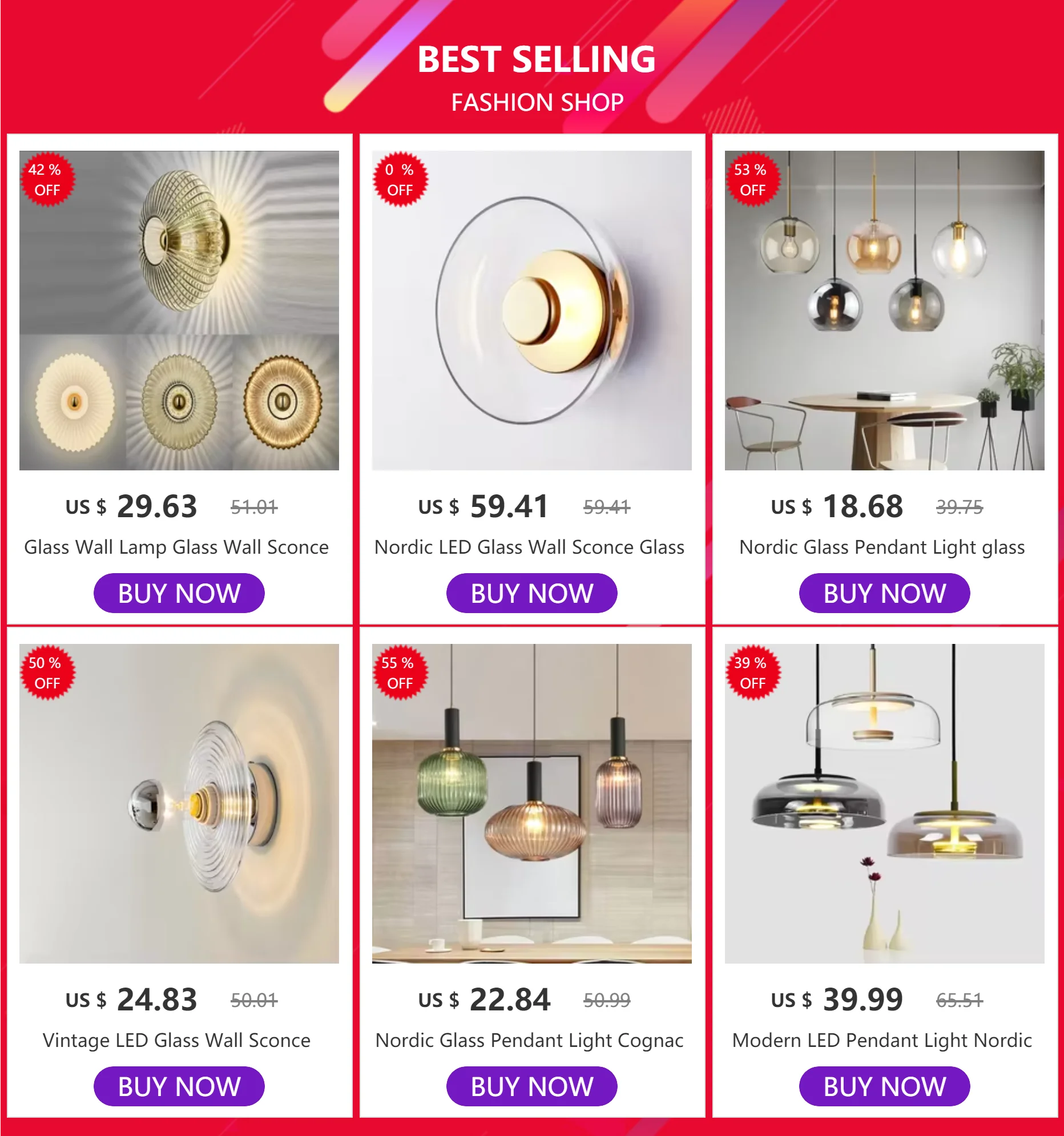 Nordic Glass Pendant Light glass Hanging Lamp Dining Room Chandelier Living Room Bedroom Cafe Study LED Lamps Room Decor Lustre