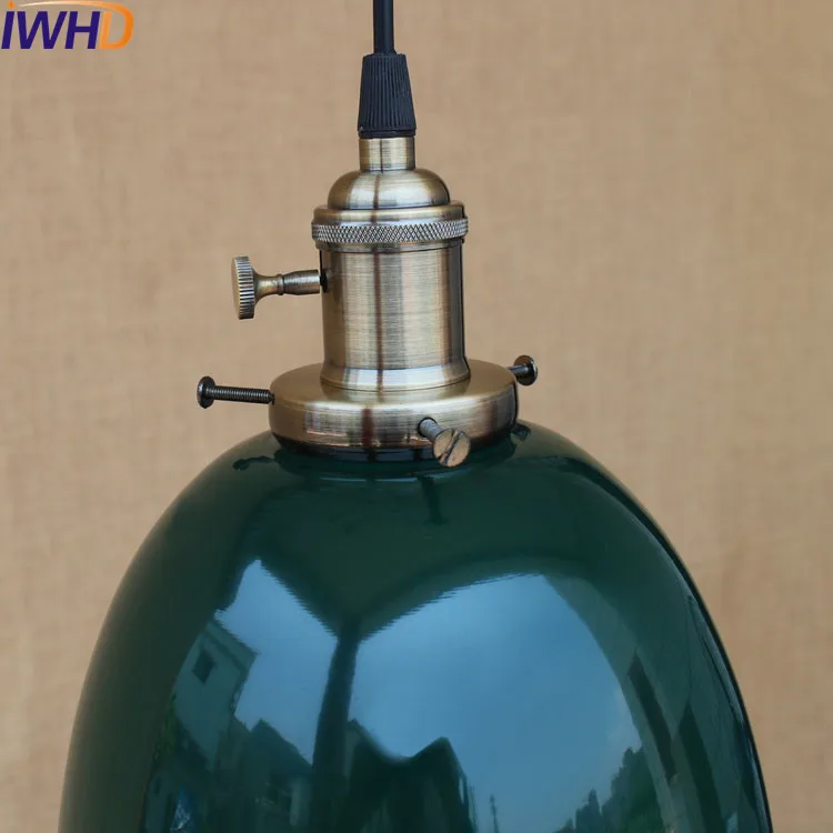 60W Retro Retro Loft Style Edison Vintage Industrial Pendant Light Lamp with White Metal Plate Shade,Luminarias