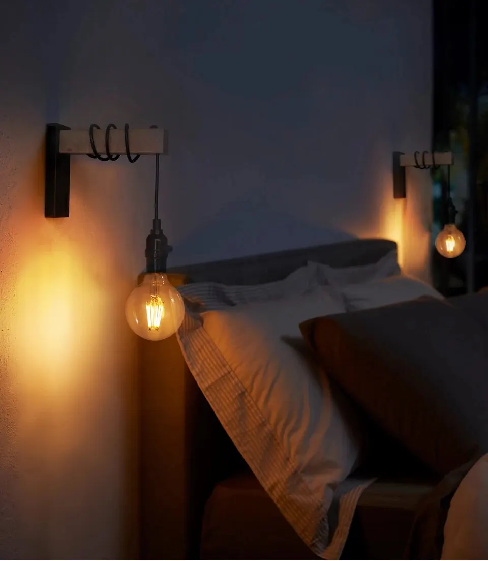 Retro Wood LED Wall Lamp E27 220V 110V Industrial Night Loft Light Fixtures Live Room Bedside Lamp Decor for Bathroom Restaurant