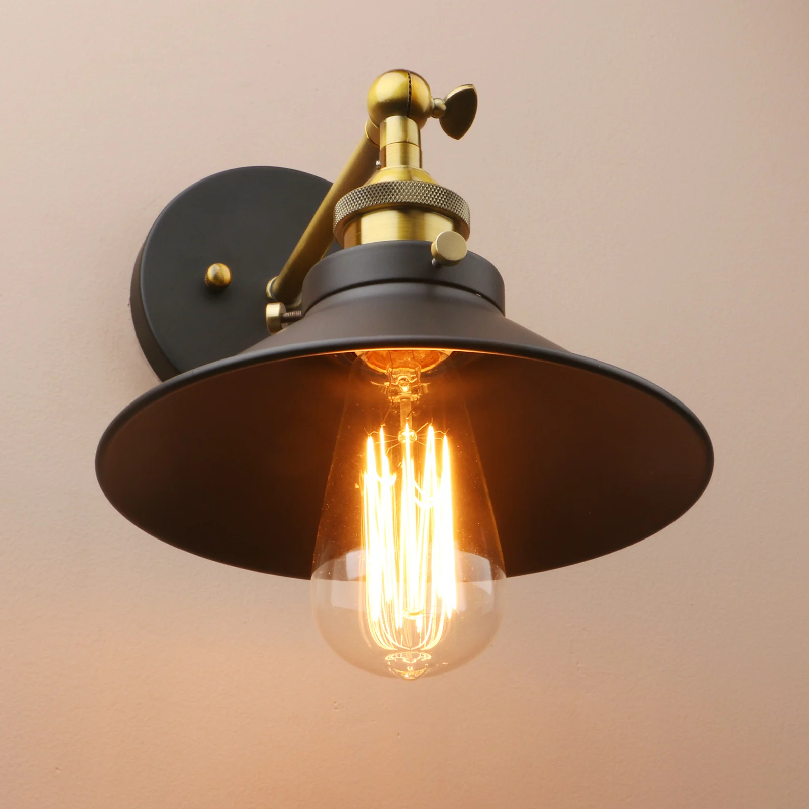 Permo 7.87 Inches Vintage Industrial Metal Wall Sconce Lighting 180 Degree Adjustable Wall Lamp Permo 7.87 Inches Vintage Industrial Metal Wall Sconce Lighting 180 Degree Adjustable Wall Lamp