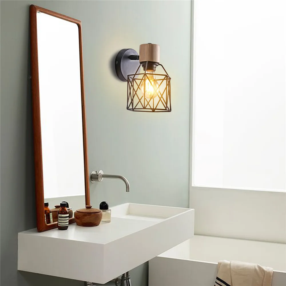 Nordic Wood Wall Lights Bedroom Bedside Lamp Black Creative Modern E27 Wall Lamps Suspension LED Home Lighting Sconce Room Decor Nordic Wood Wall Lights Bedroom Bedside Lamp Black Creative Modern E27 Wall Lamps Suspension LED Home Lighting Sconce Room Decor
