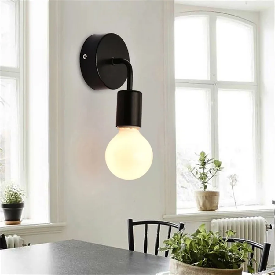 Nordic Wood Wall Lights Bedroom Bedside Lamp Black Creative Modern E27 Wall Lamps Suspension LED Home Lighting Sconce Room Decor Nordic Wood Wall Lights Bedroom Bedside Lamp Black Creative Modern E27 Wall Lamps Suspension LED Home Lighting Sconce Room Decor