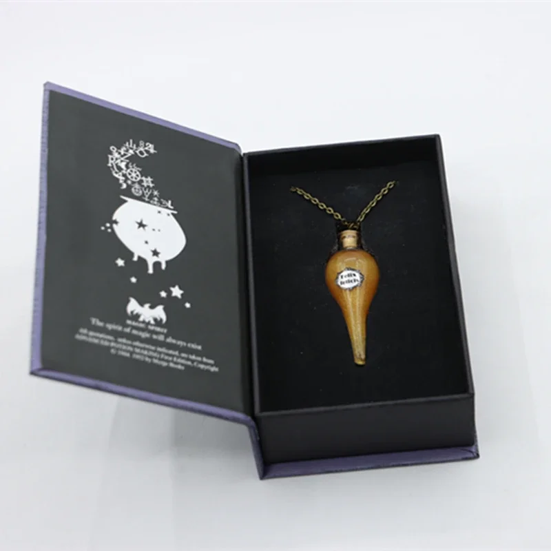 Felix Felicis Potion with advanced potion making book gift box Magical Liquid Luck  Potion Bottle Home Hanging Ornaments
