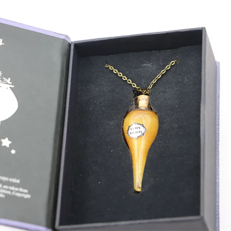 Felix Felicis Potion with advanced potion making book gift box Magical Liquid Luck  Potion Bottle Home Hanging Ornaments