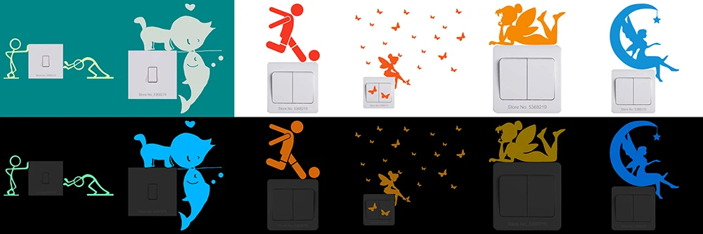 Living Room Decoration Bedroom Wall Stickers Home Decor Livingroom Child Boy Girl Children Kids Rooms Cartoon Decorative Sticker