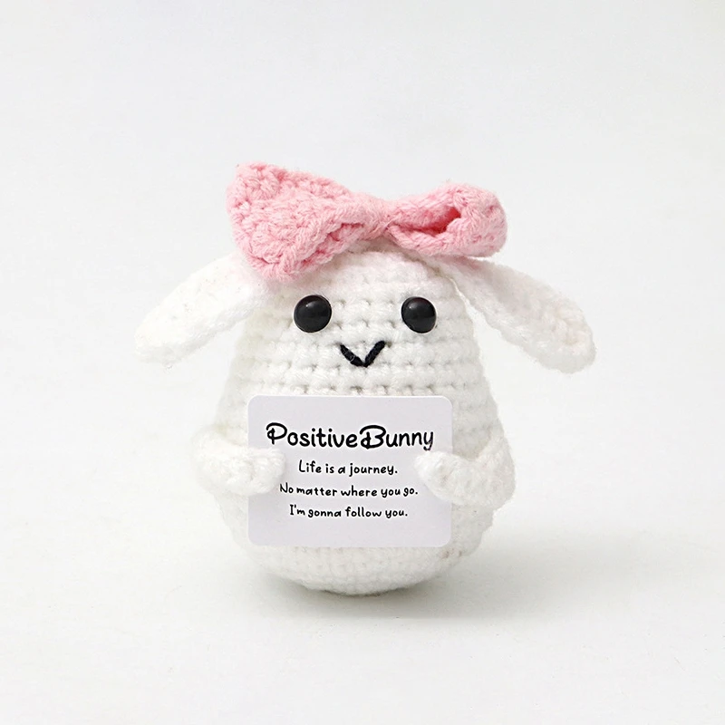 Crochet Positive Potato Desk Accessories Crochet Dolls Funny Gifts Office Interior Home Decor Halloween Christmas Gifts