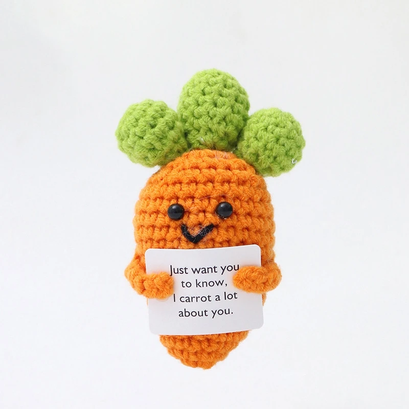 Crochet Positive Potato Desk Accessories Crochet Dolls Funny Gifts Office Interior Home Decor Halloween Christmas Gifts