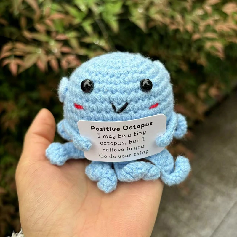 Crochet Positive Potato Desk Accessories Crochet Dolls Funny Gifts Office Interior Home Decor Halloween Christmas Gifts