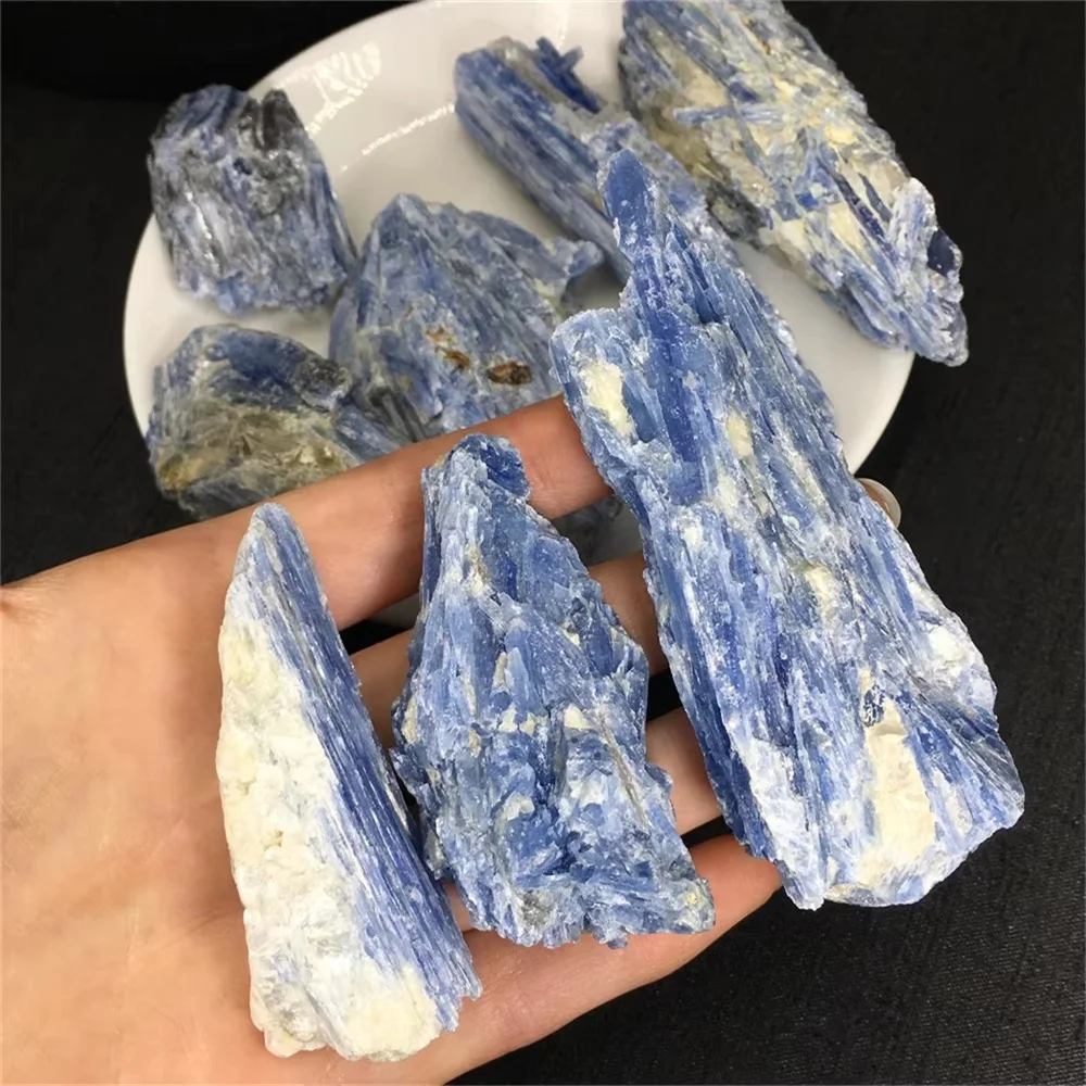 Wholesale 100% Natural Blue Kyanite Mineral Specimen Stones Kyanite Rough Raw Healing Mineral Stones Feng Shui Decoration