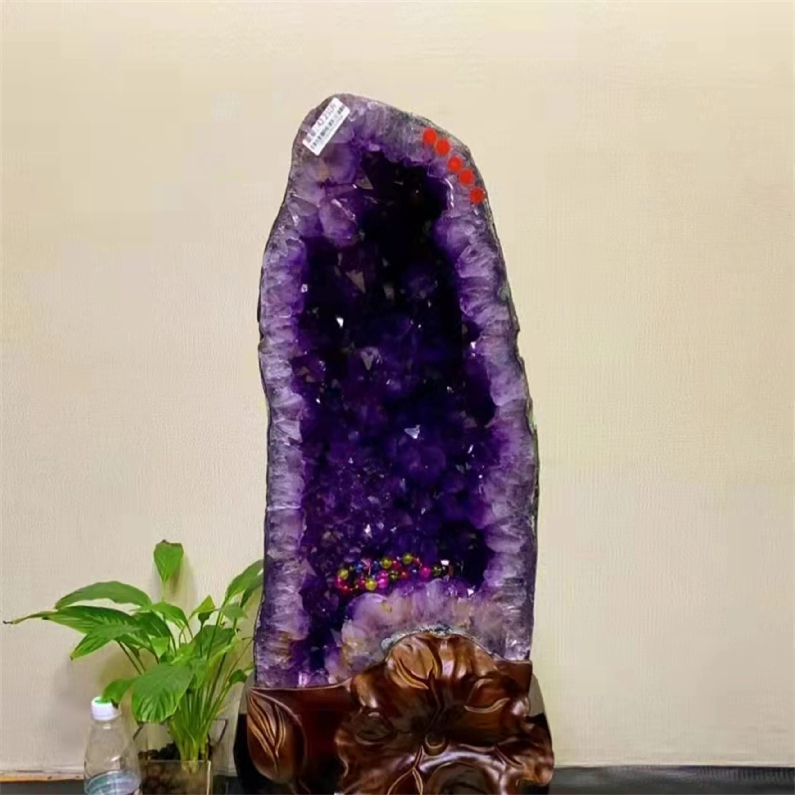 Huge! Natural Uruguayan Amethyst Cluster, Purple Crystal Stone Energy Cave, Mineral, Reiki, Healing Wealth, Opening Gift