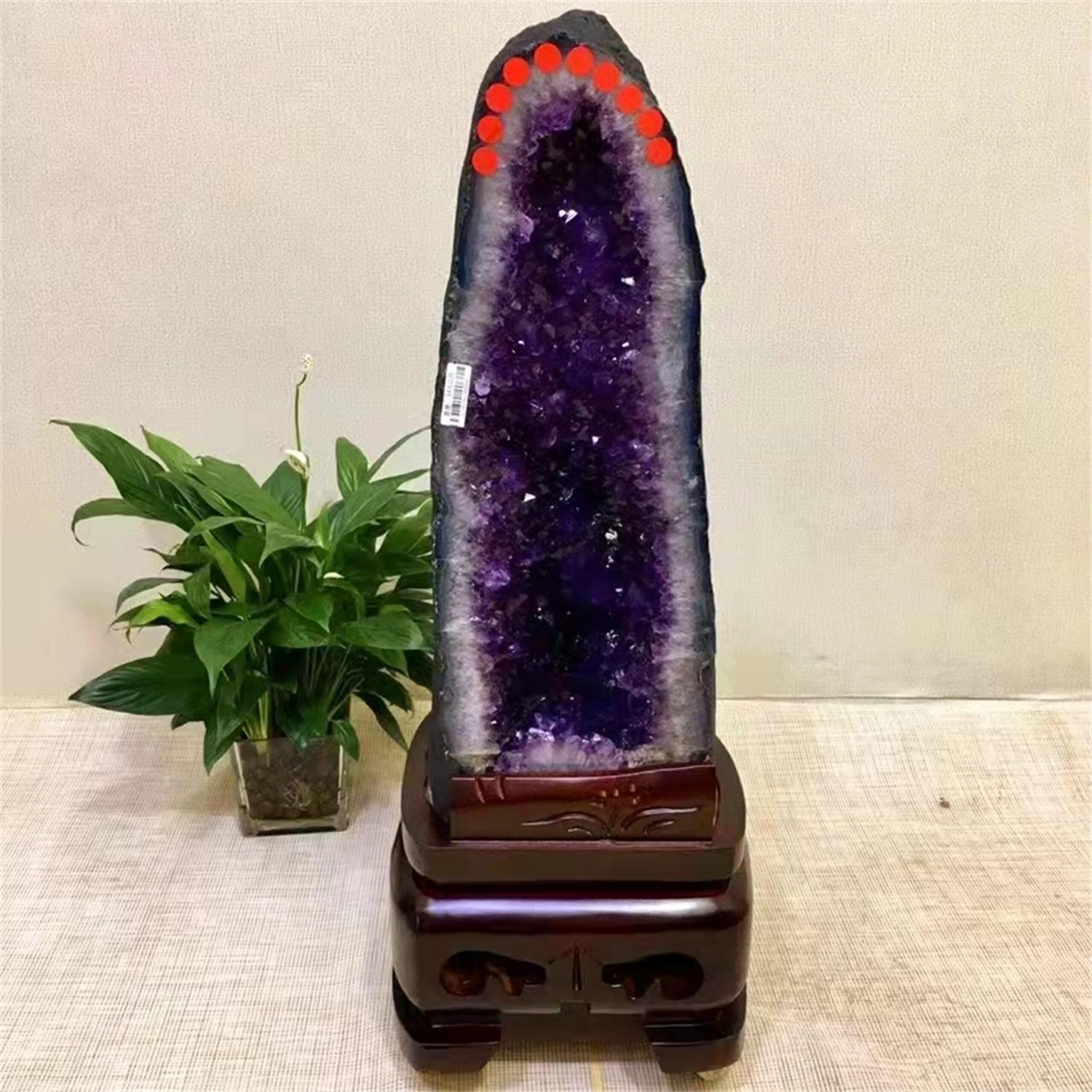 Huge! Natural Uruguayan Amethyst Cluster, Purple Crystal Stone Energy Cave, Mineral, Reiki, Healing Wealth, Opening Gift